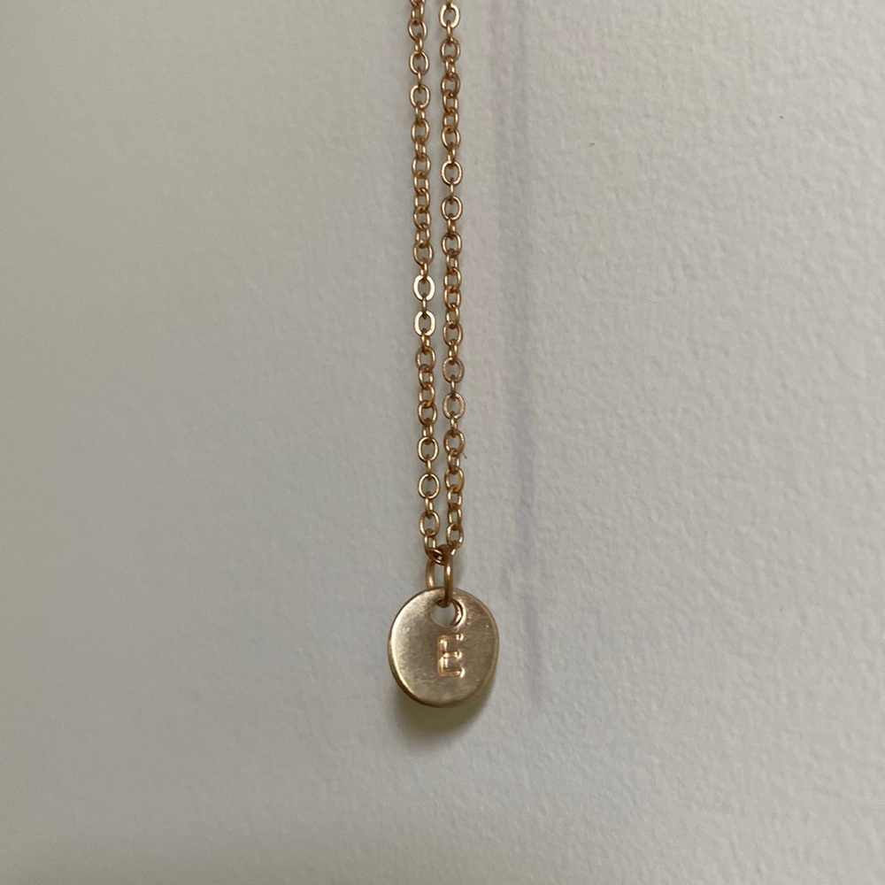 “E” necklace
